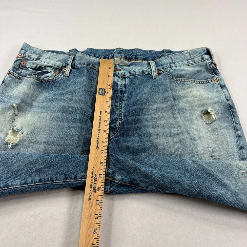 Denim‎ & Supply Ralph Lauren Jeans Mens 40x30 Blue Tapered Straight Distressed